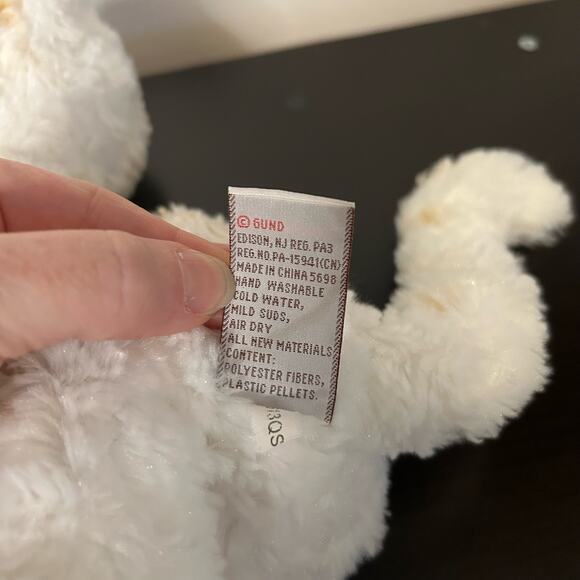 Gund Bootsie Kitty Cat Plush 001137 White Orange Tabby Small 9" Stuffed Toy - Picture 7 of 7